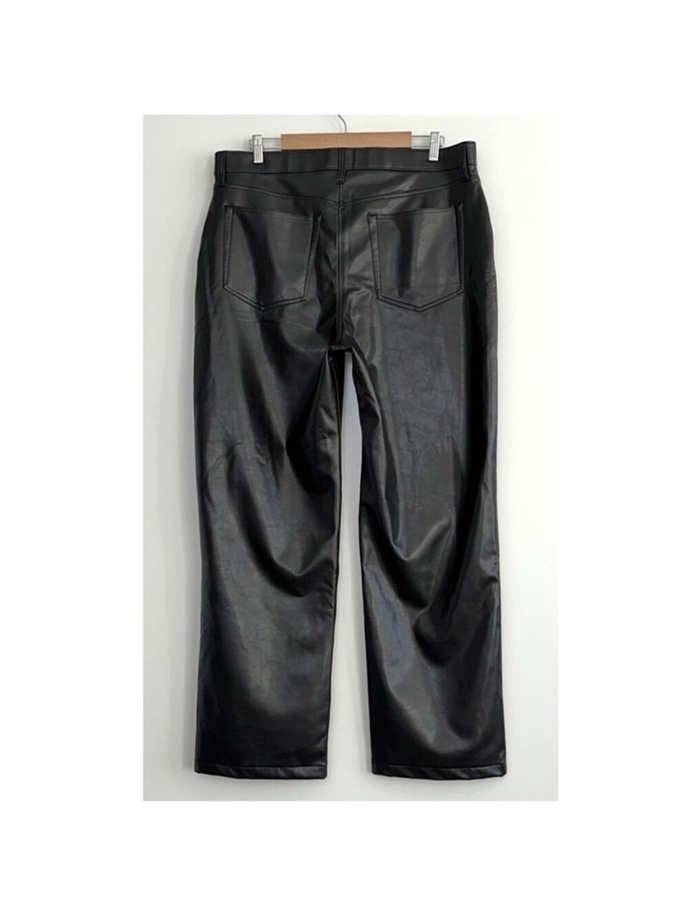 NEW: Express Black Buttery Soft Chic Leather Pants - Picture 6 of 13